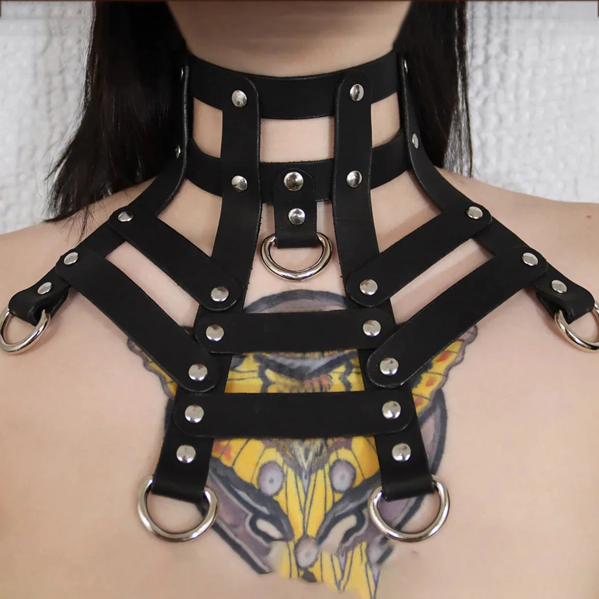 Limited Edition Black Gothic Choker - Premium PU Leather