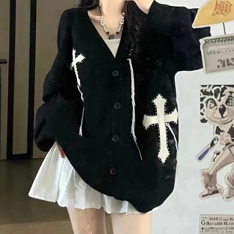 Limited Edition Gothic Style Black Cardigan