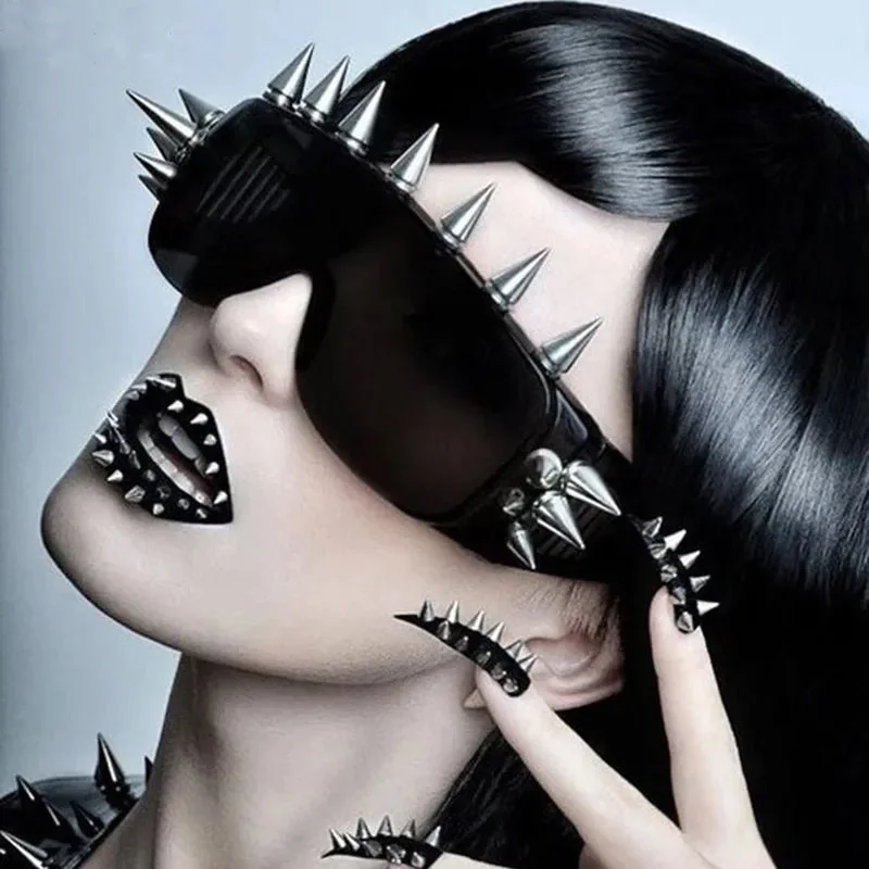 Black Spike Sunglasses - Premium Plastic Unisex Shades