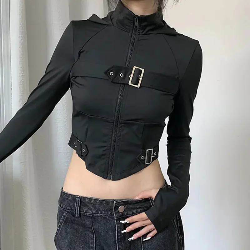 Premium Black Cotton/Polyester Womens Long Sleeve Top