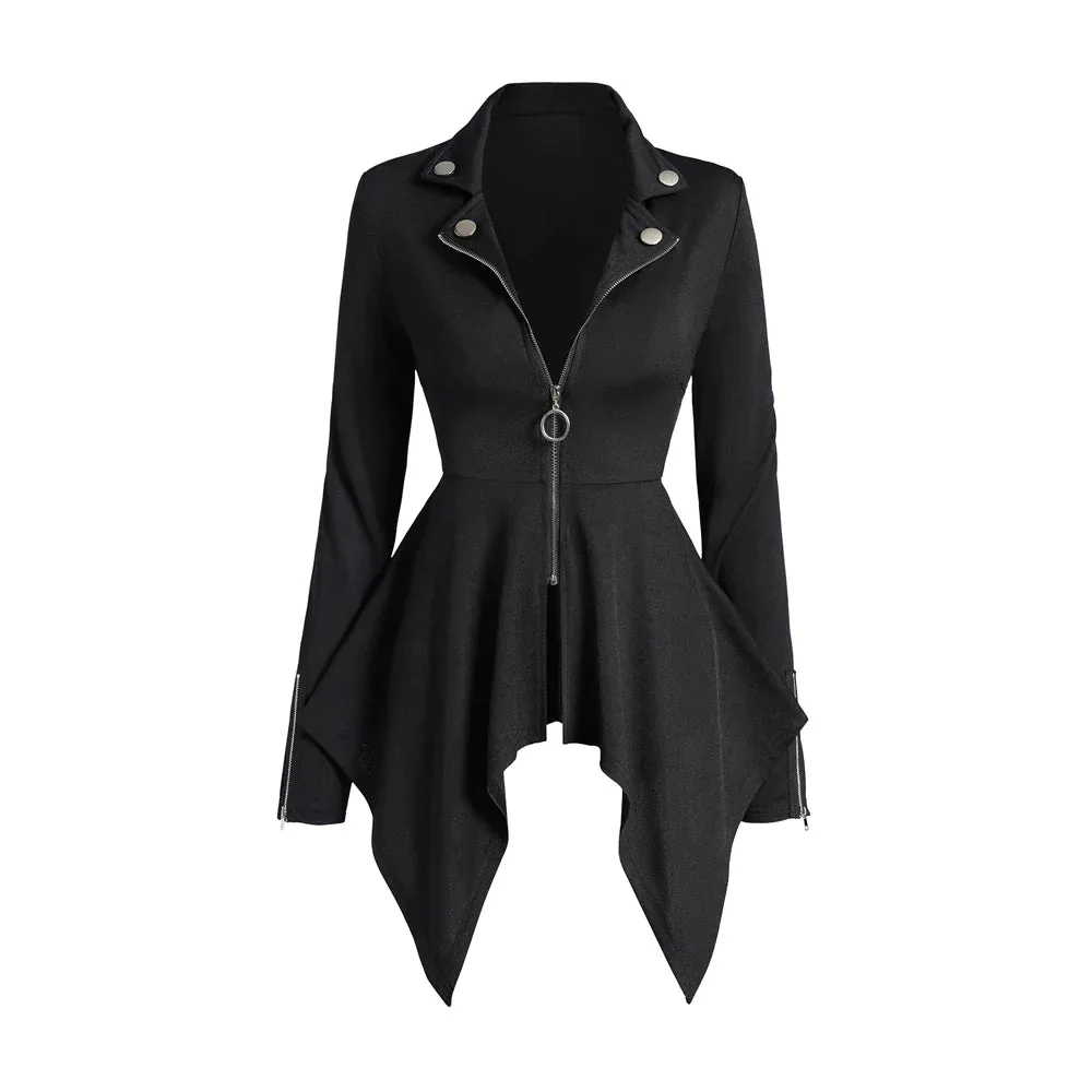 Elegant Gothic Style Long Sleeve Jacket