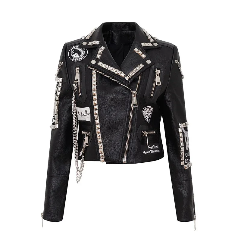 Black PU Leather Womens Jacket - Premium Limited Edition