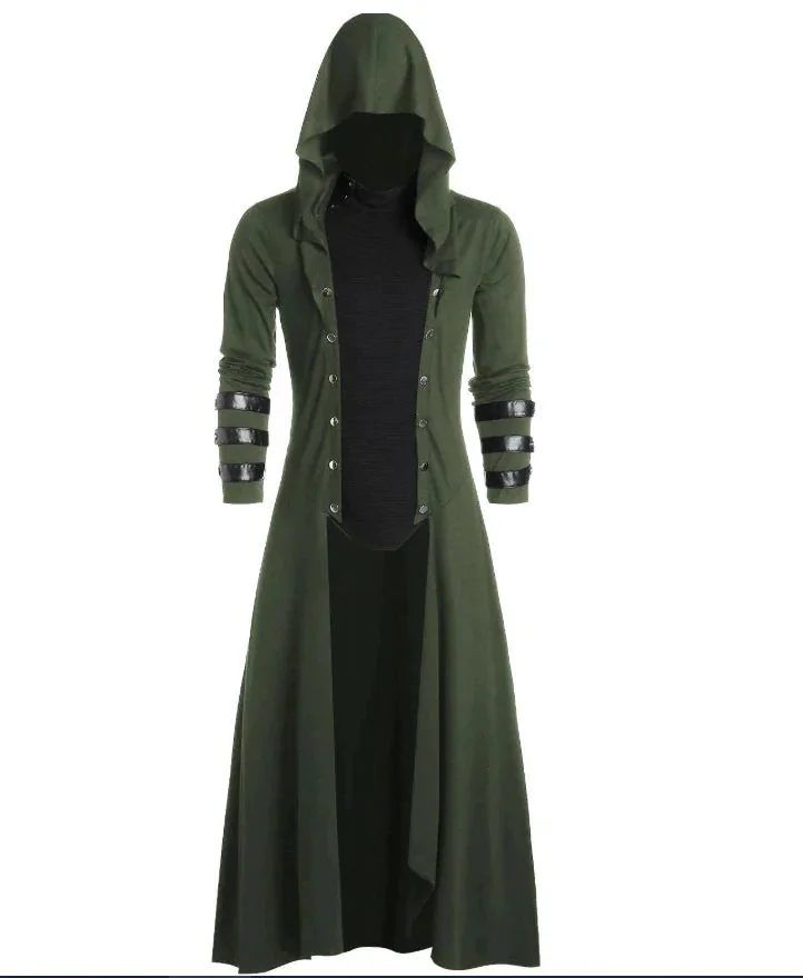 Premium Medieval Hooded Jacket in Cotton & Polyester Blend