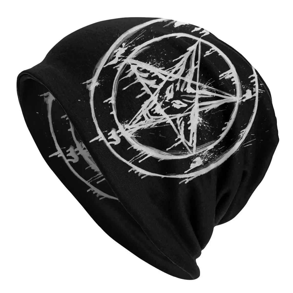 Premium Black Gothic Cotton Polyester Beanie