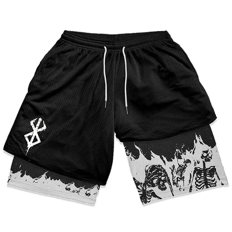 Premium Cotton Blend Mens Black Shorts