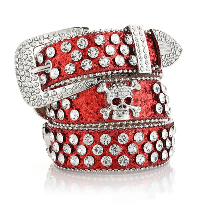 Diamond Skeleton Belt in Premium Faux Leather - Limited Edition