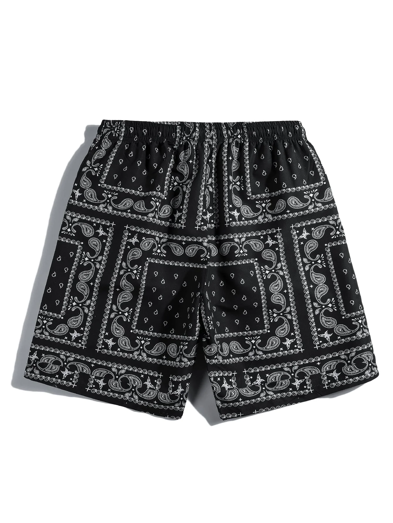 Black Beach Shorts for Men - Premium Polyester Blend