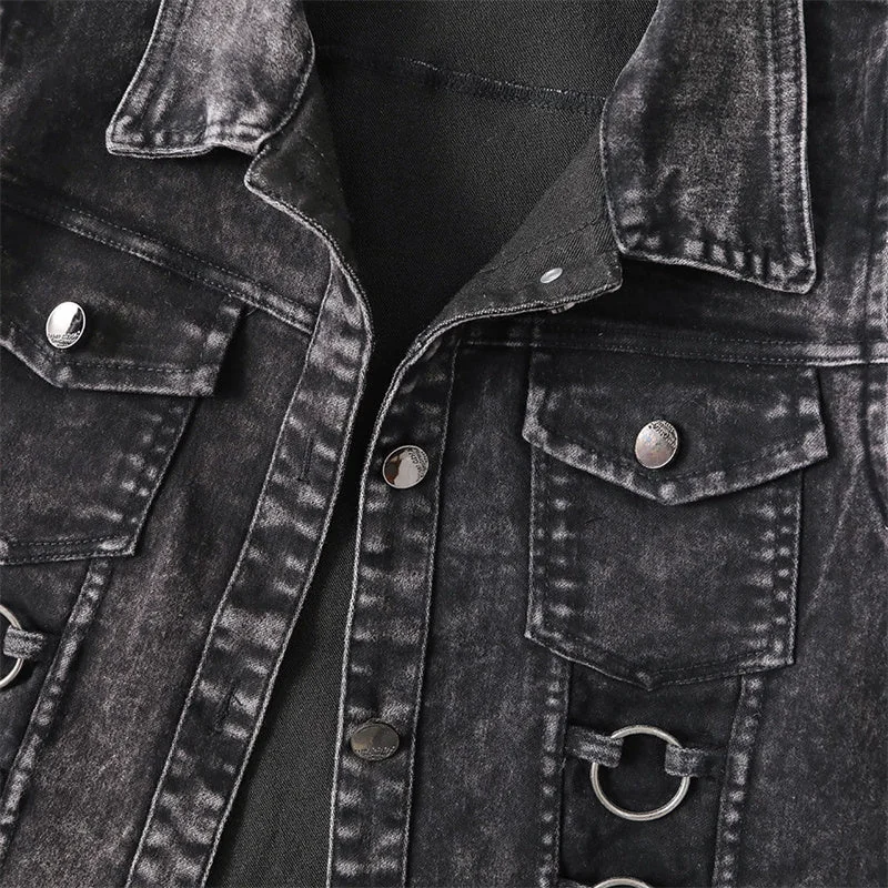 Black Denim Vest for Women Premium Cotton Blend