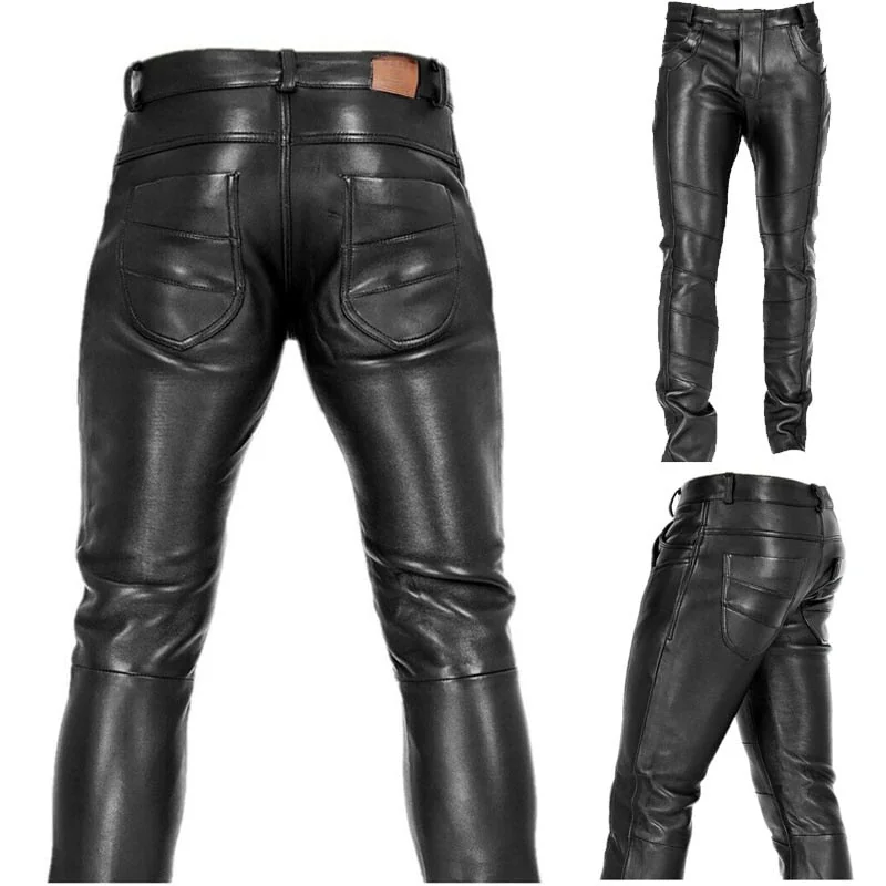 Unique Premium Leather Blend Mens Pants