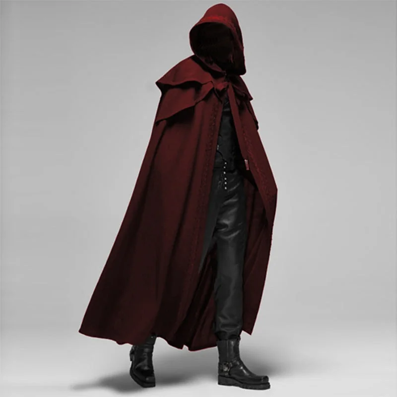 Gothic Premium Cotton Hooded Cloak