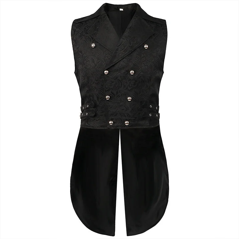 Mens Renaissance Premium Waistcoat - Stylish Long Coat