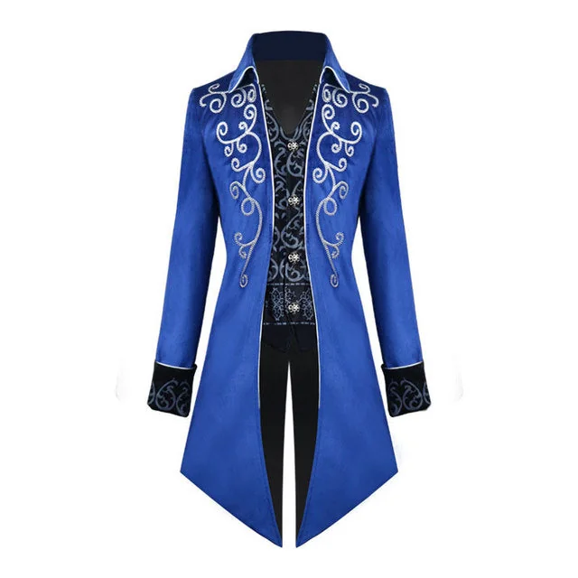 Mens Elegant Victorian Style Tailcoat Jacket
