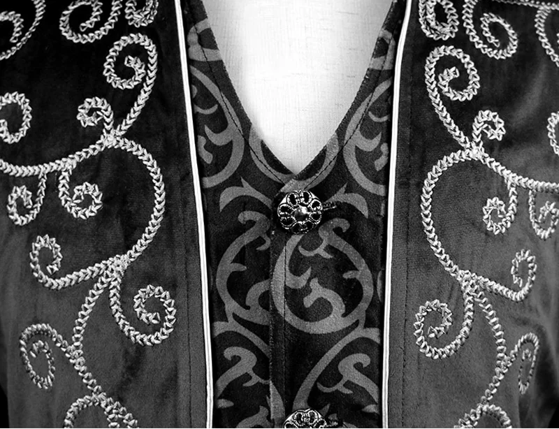 Mens Elegant Victorian Style Tailcoat Jacket