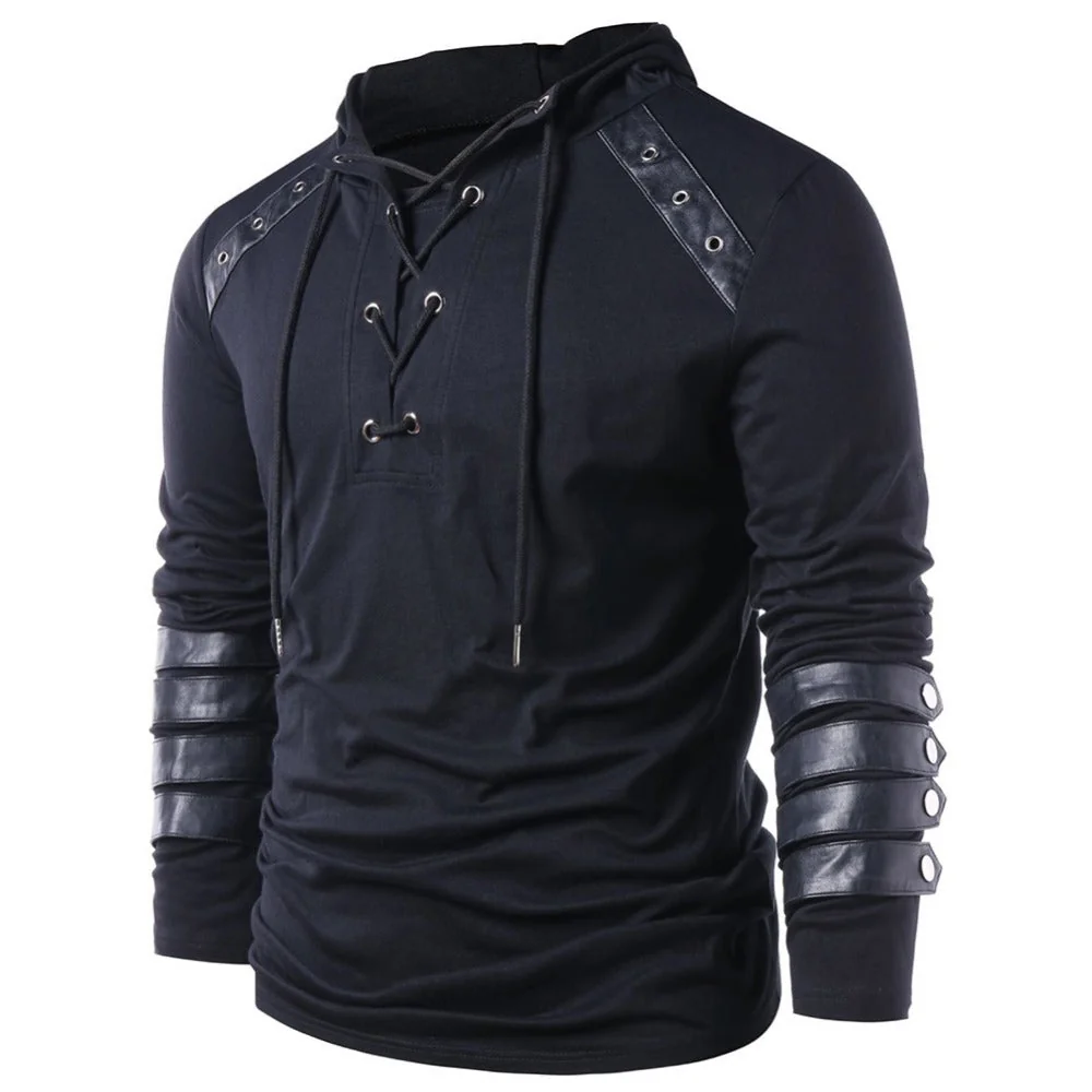 Gothic Steampunk Mens Hoodie Premium Cotton-Polyester Blend