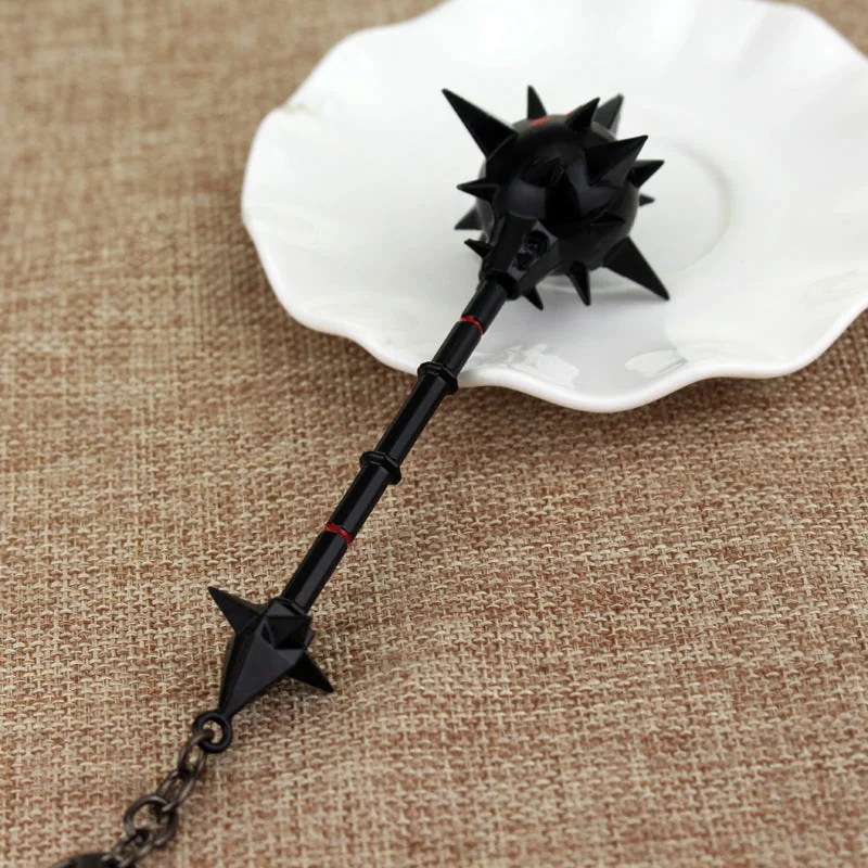 Gothic Spike Mace Keychain Steel Accessory