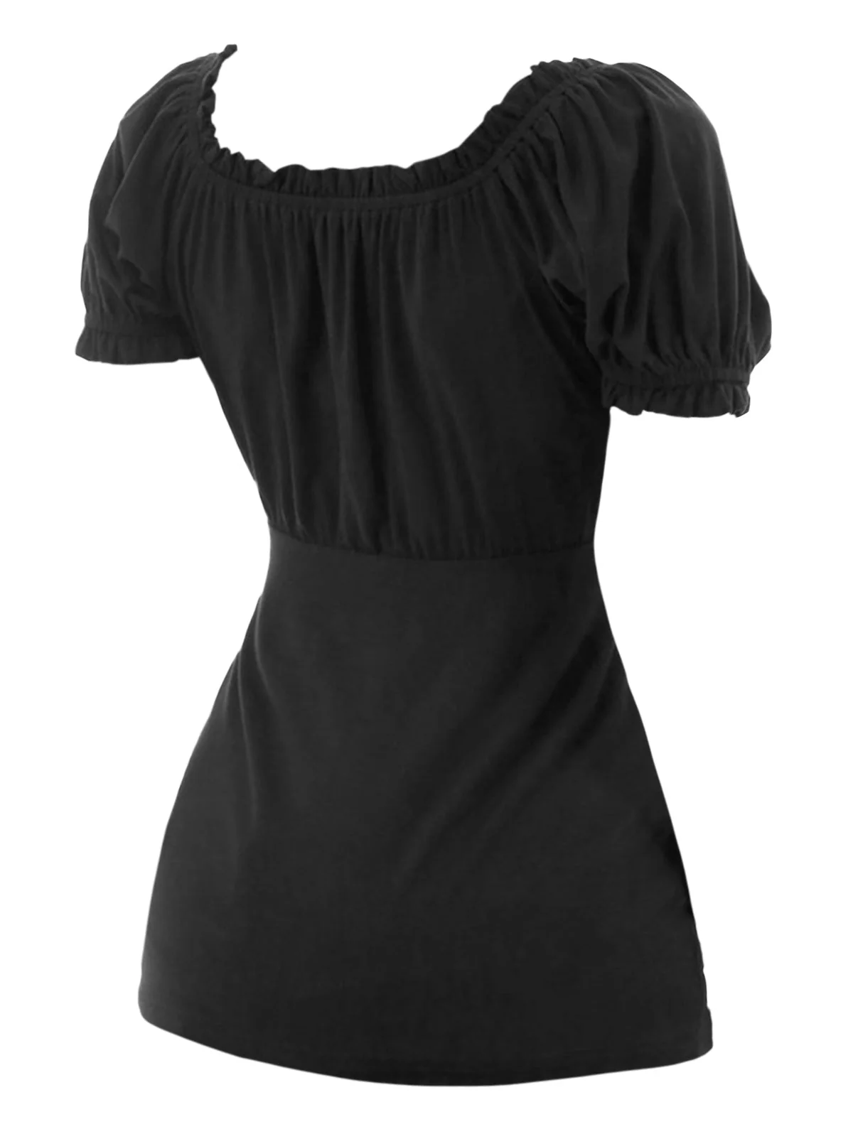 Gothic Bowknot Womens Shirt - Premium Spandex Blend