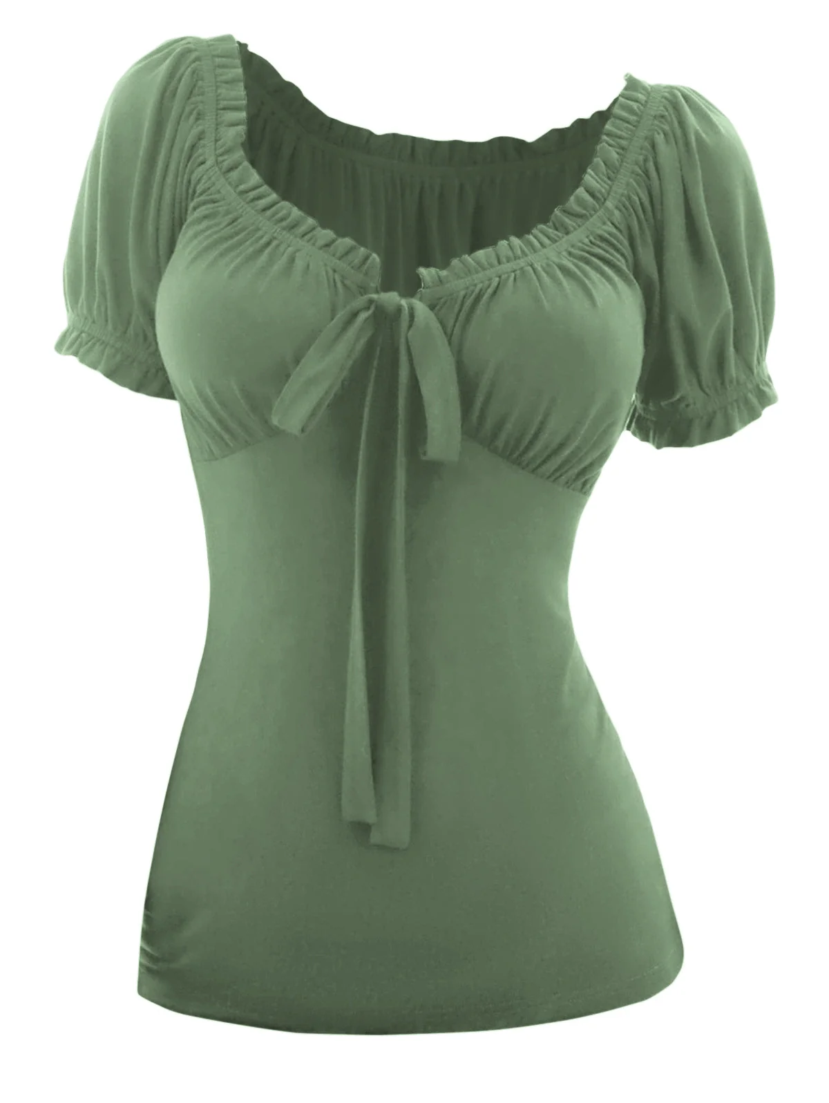 Gothic Bowknot Womens Shirt - Premium Spandex Blend