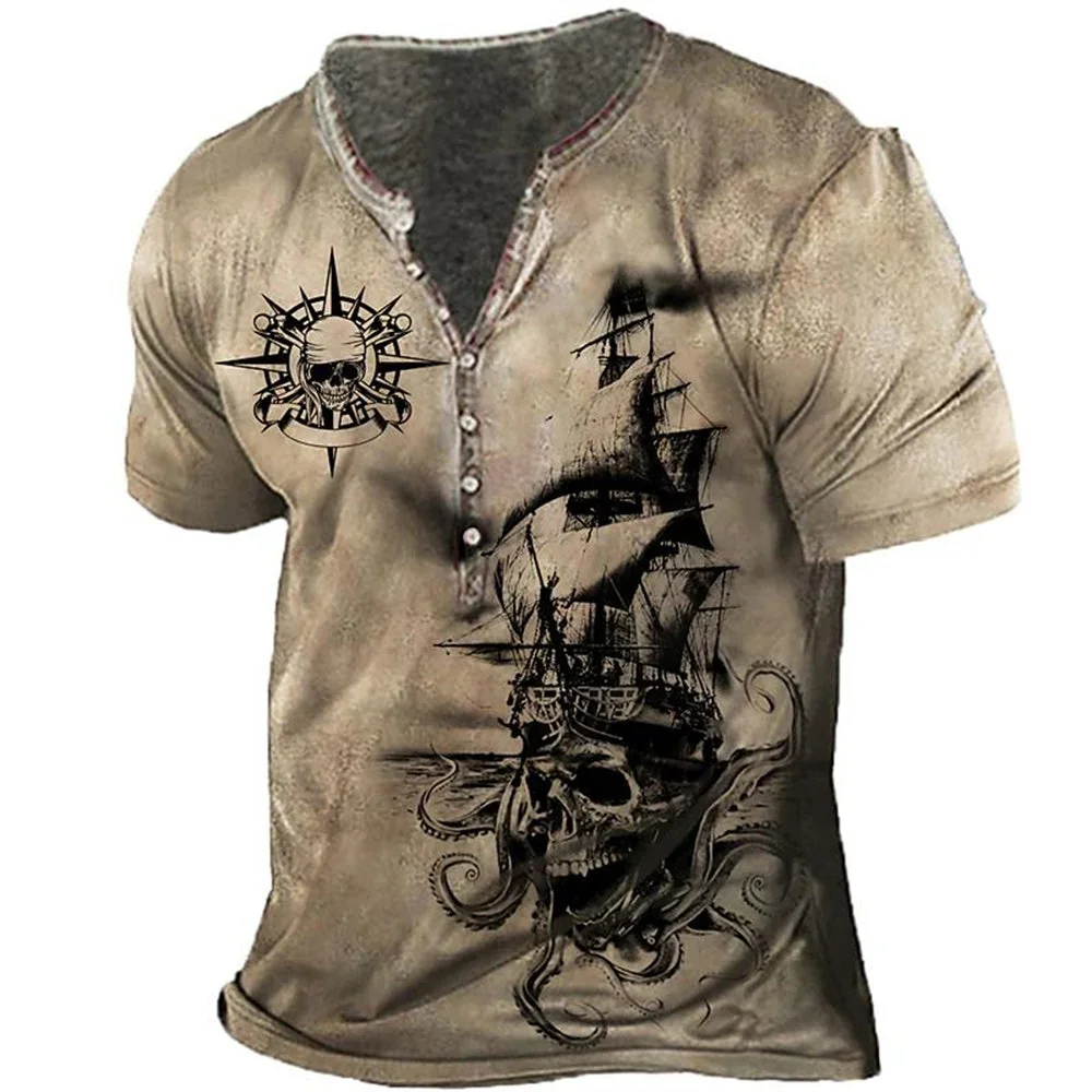 Gothic Skull Mens Cotton Polyester Blend Shirt