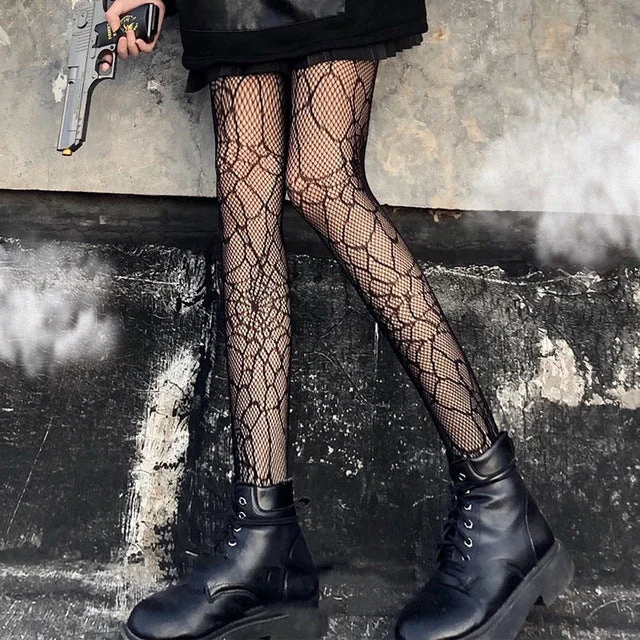 Limited Edition Gothic Silk Blend Party Tights