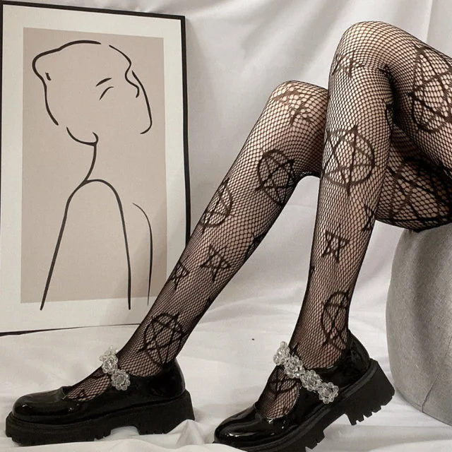 Limited Edition Gothic Silk Blend Party Tights