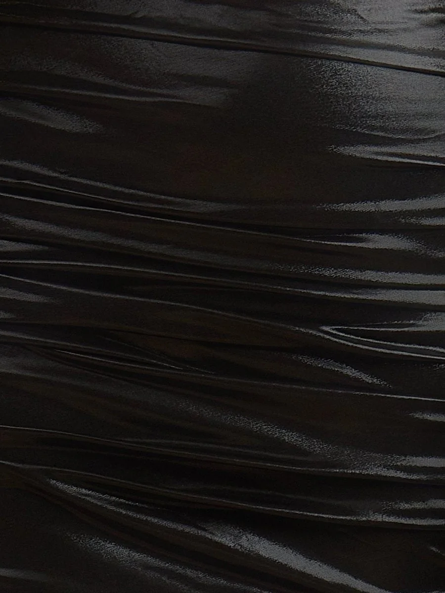 Strapless Metallic Bodycon Homecoming Dress with Beading - Black