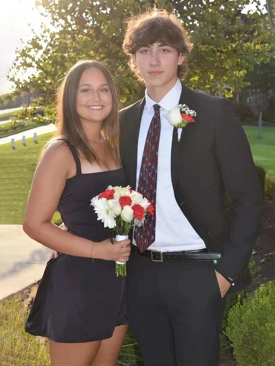 Black Square Neck Sleeveless A-Line Cocktail Party Dress