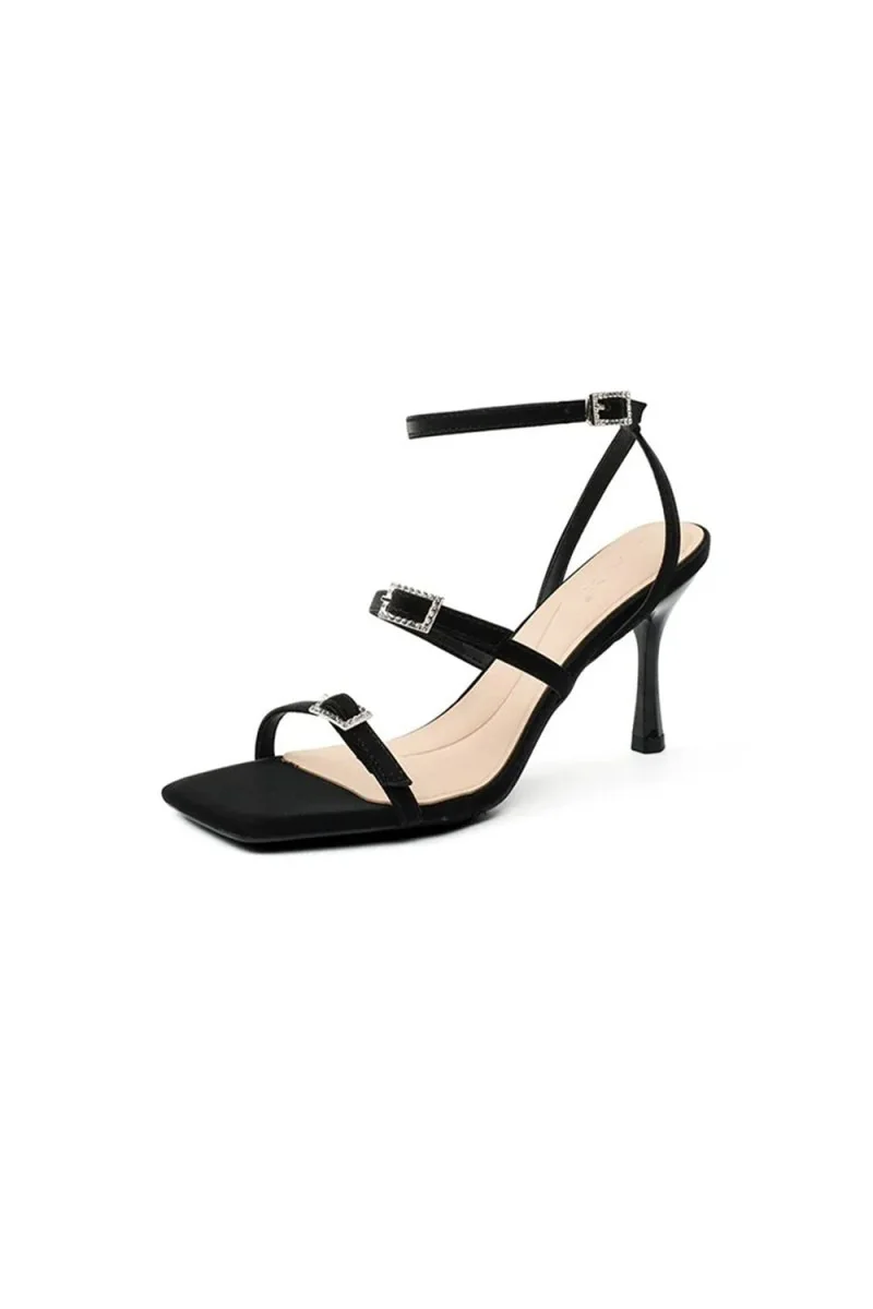 Buckle High Heel Ankle Strappy Stiletto Sandals