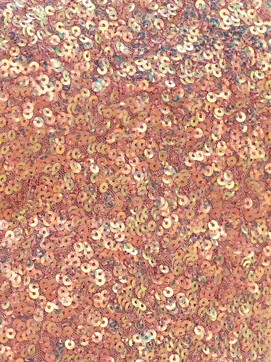 Coral Sequined Sheath Mini Dress - Elegant Party Cocktail Dress