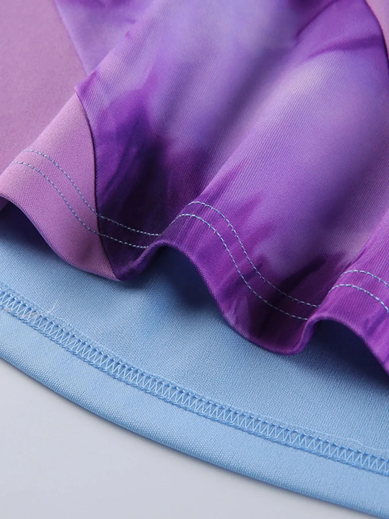 Multicolored Cutout Color Block Cami Dress