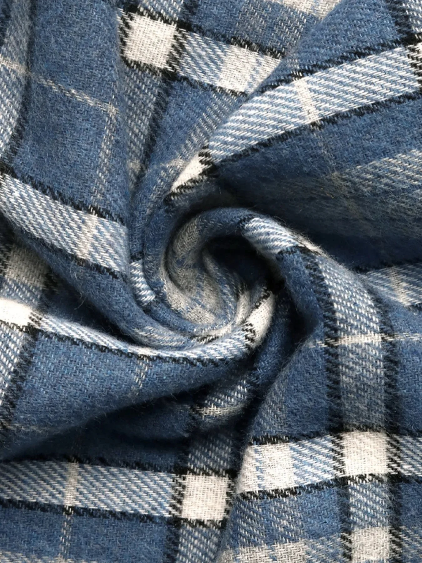 Blue Plaid Button Up Shirt