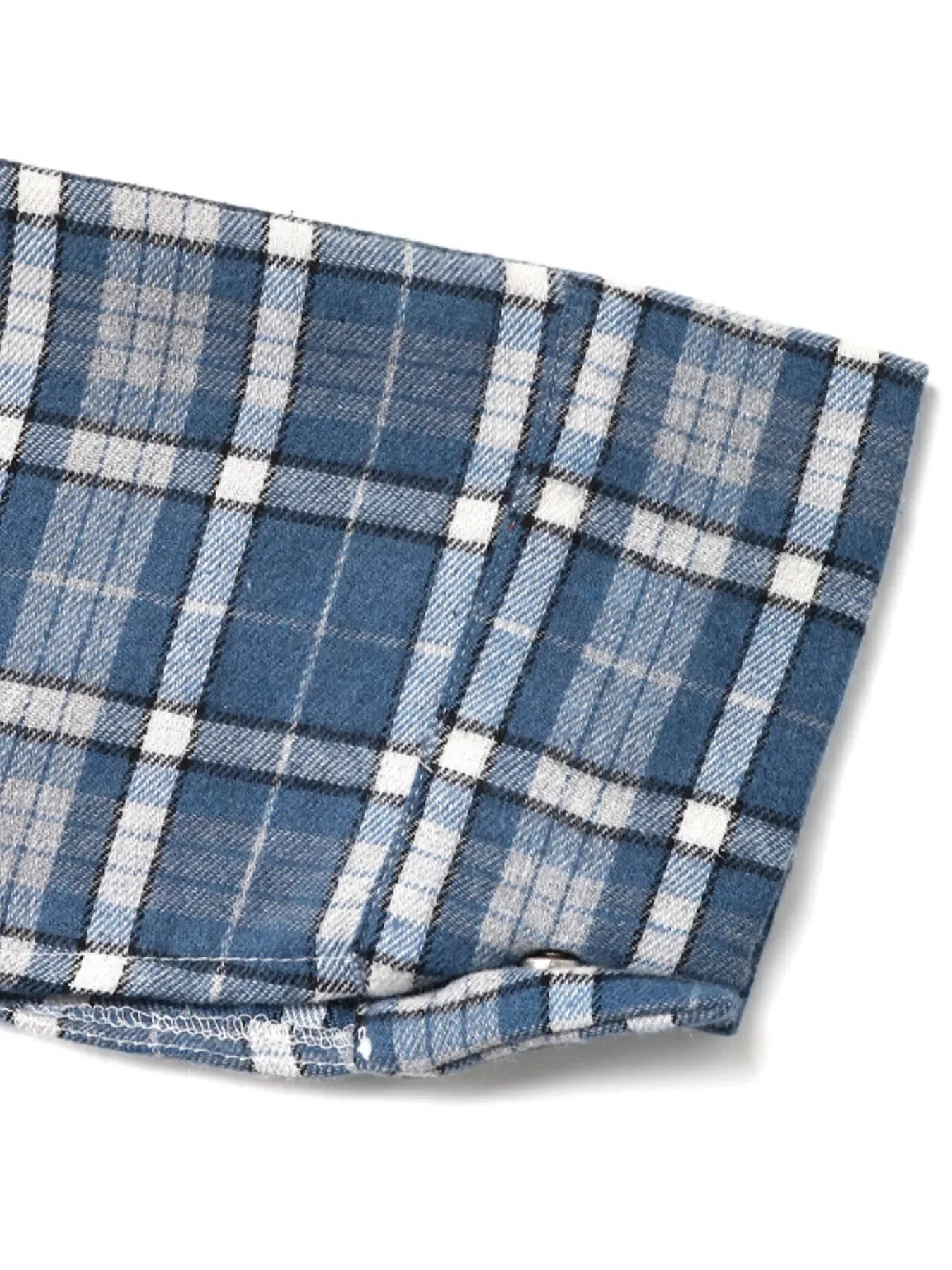 Blue Plaid Button Up Shirt