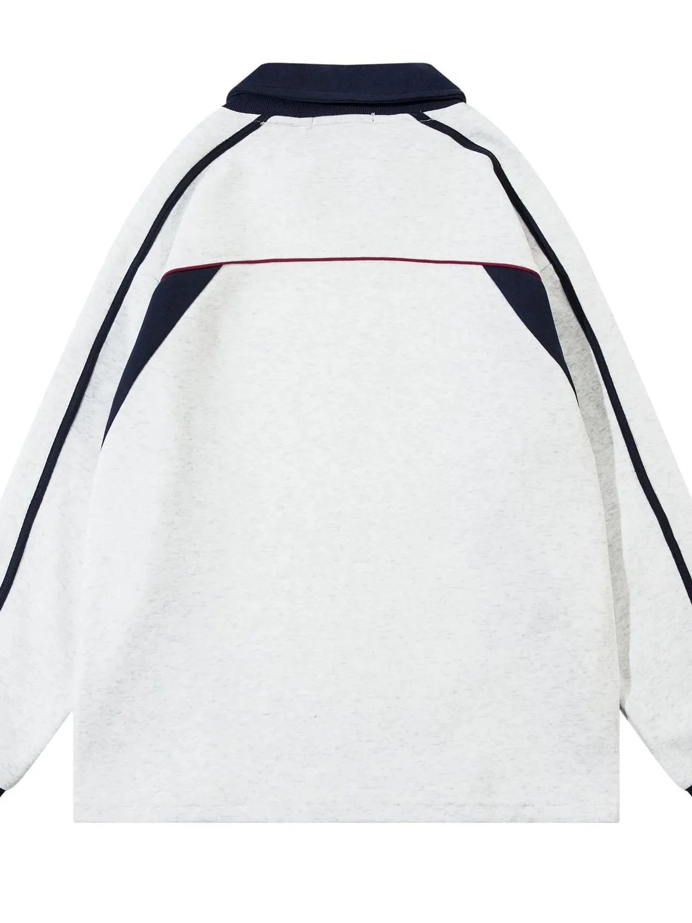 Long Sleeve Polo Shirt with Number 9 Graphic for Men