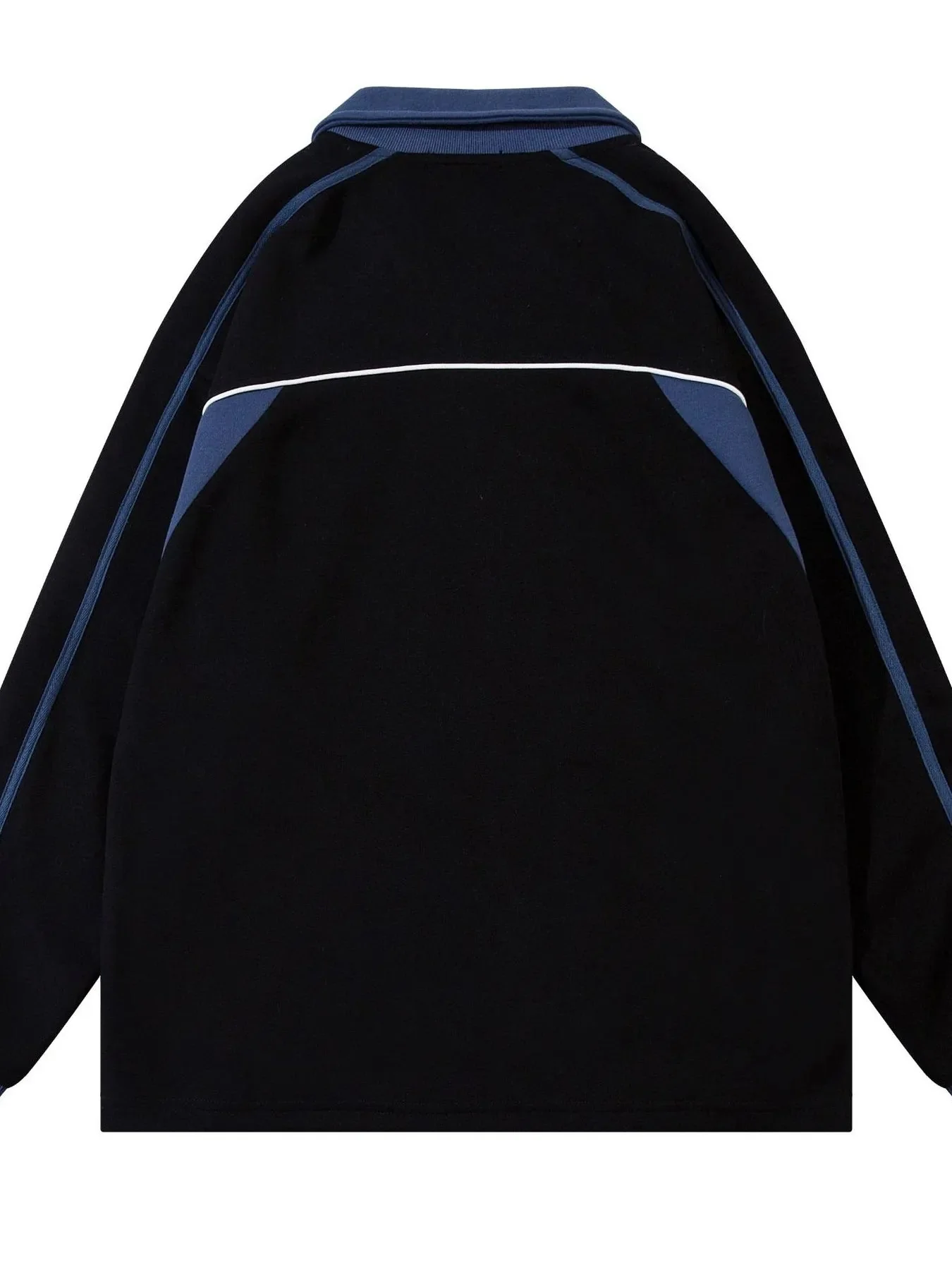 Long Sleeve Polo Shirt with Number 9 Graphic for Men