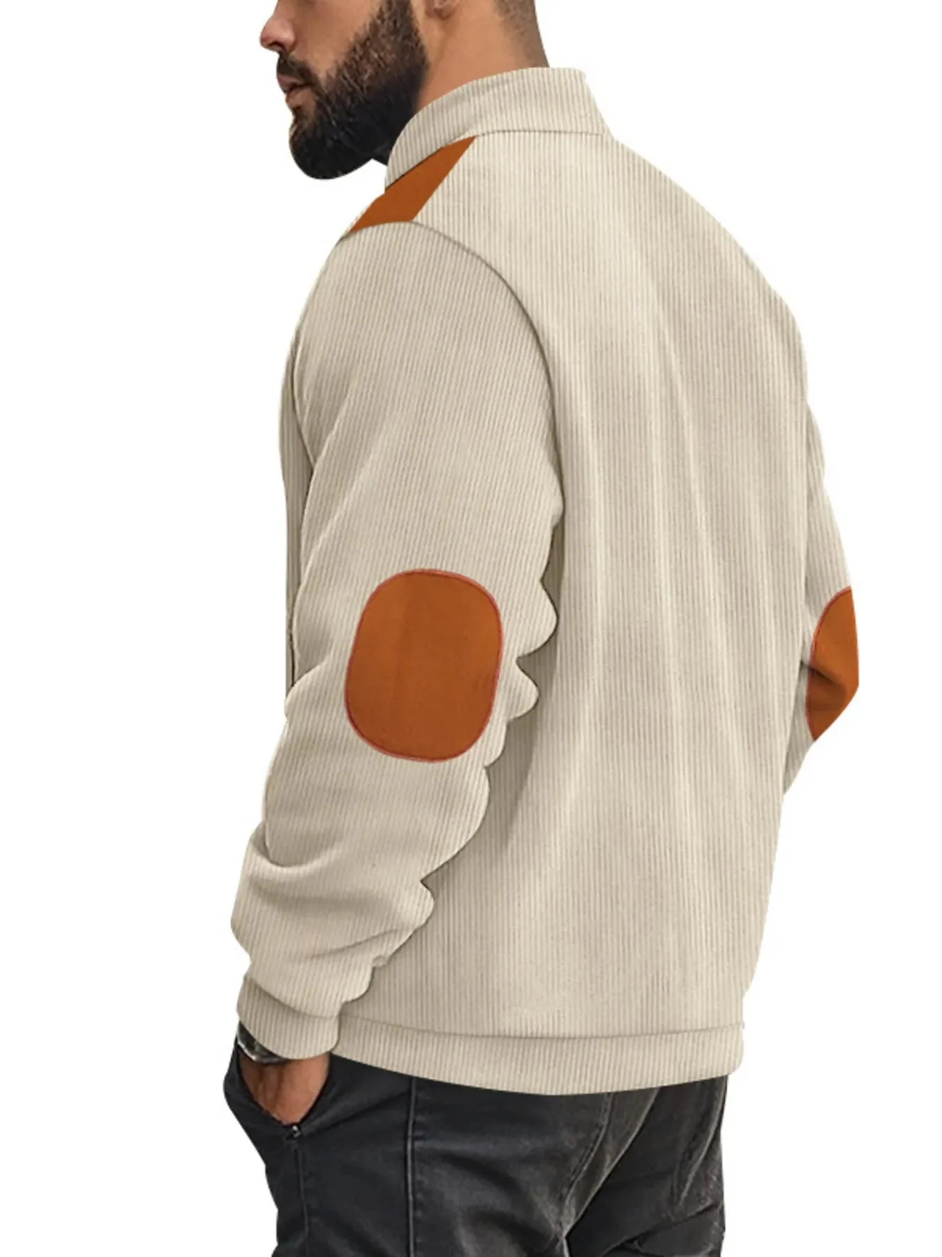 Mens Zip Up Plus Size Long Sleeve Jacket in Multiple Colors