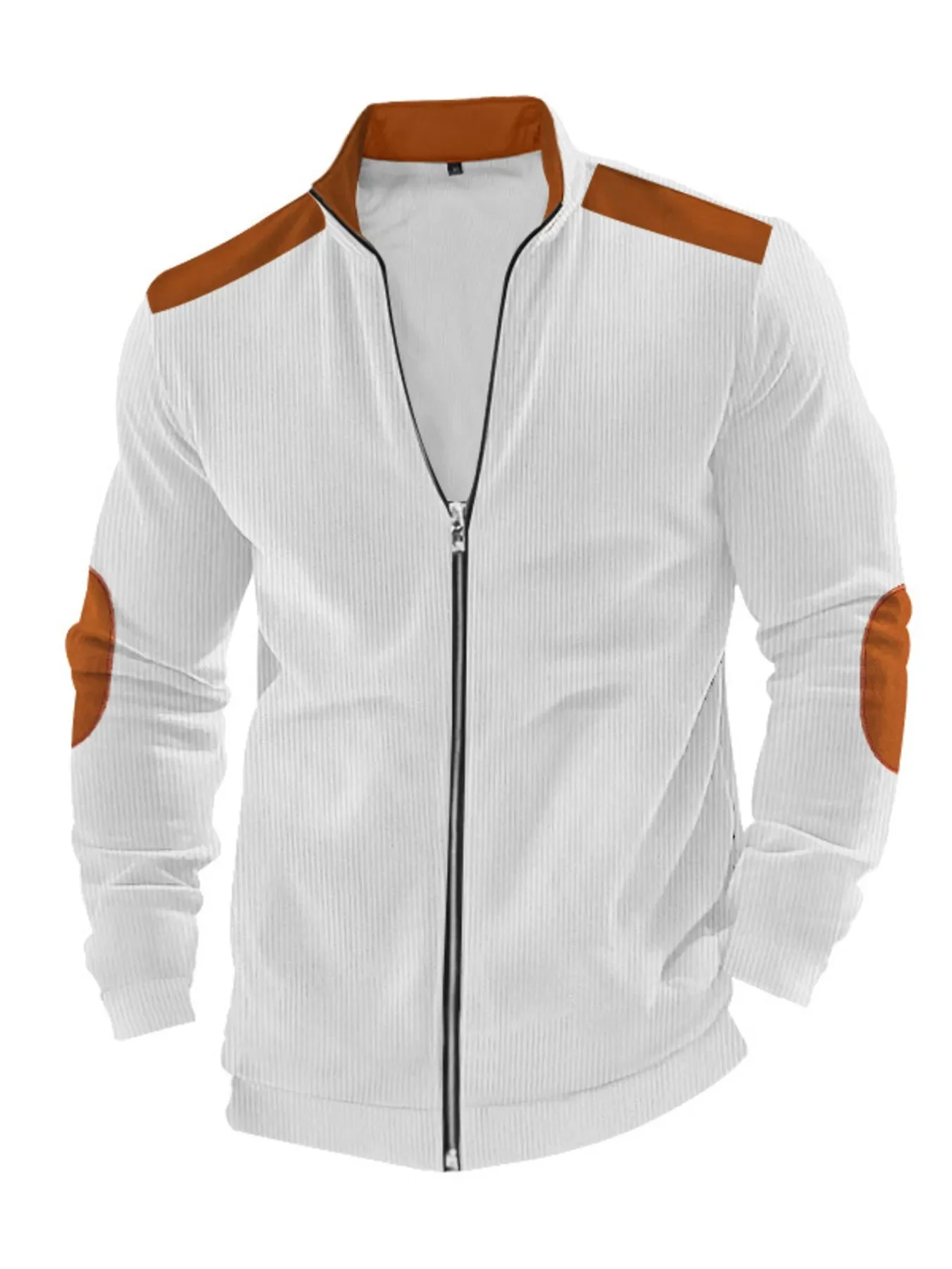 Mens Zip Up Plus Size Long Sleeve Jacket in Multiple Colors