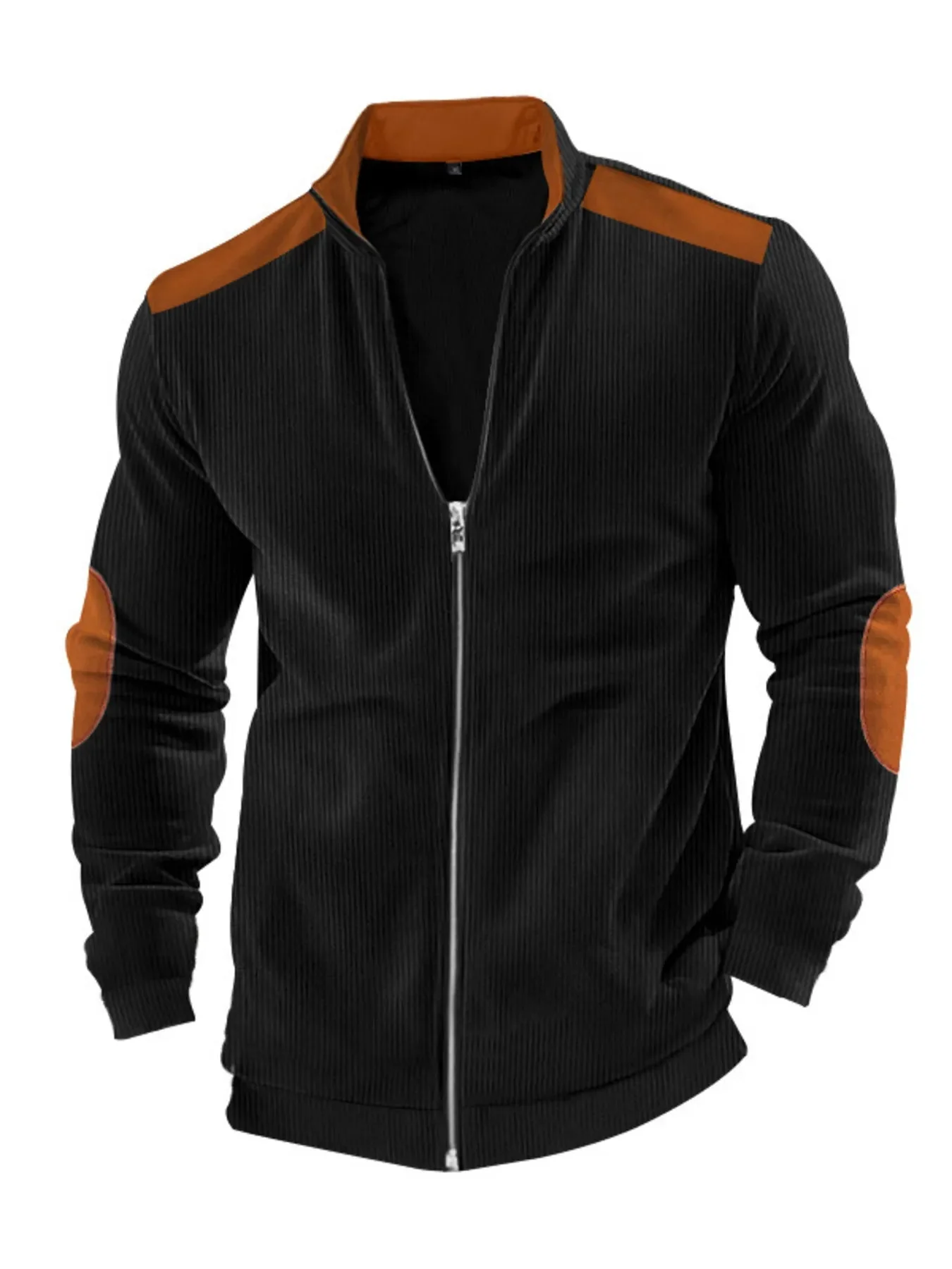 Mens Zip Up Plus Size Long Sleeve Jacket in Multiple Colors
