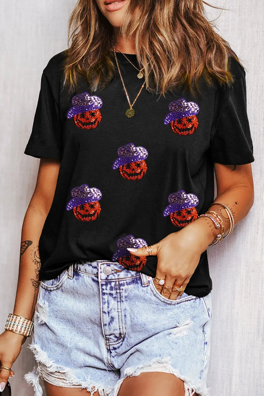 Sparkling Pumpkin Short Sleeve T-Shirt