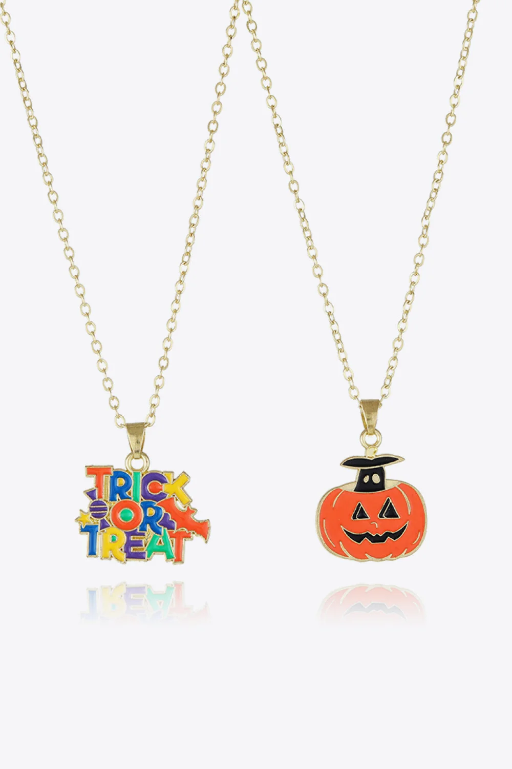 Halloween Theme Alloy Two-Piece Necklace Set