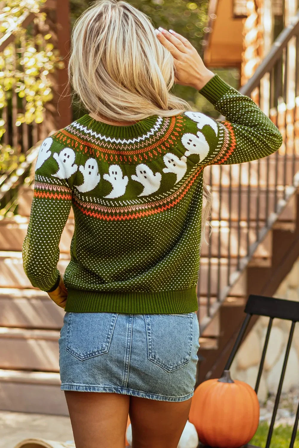 Cozy Moss Long Sleeve Sweater