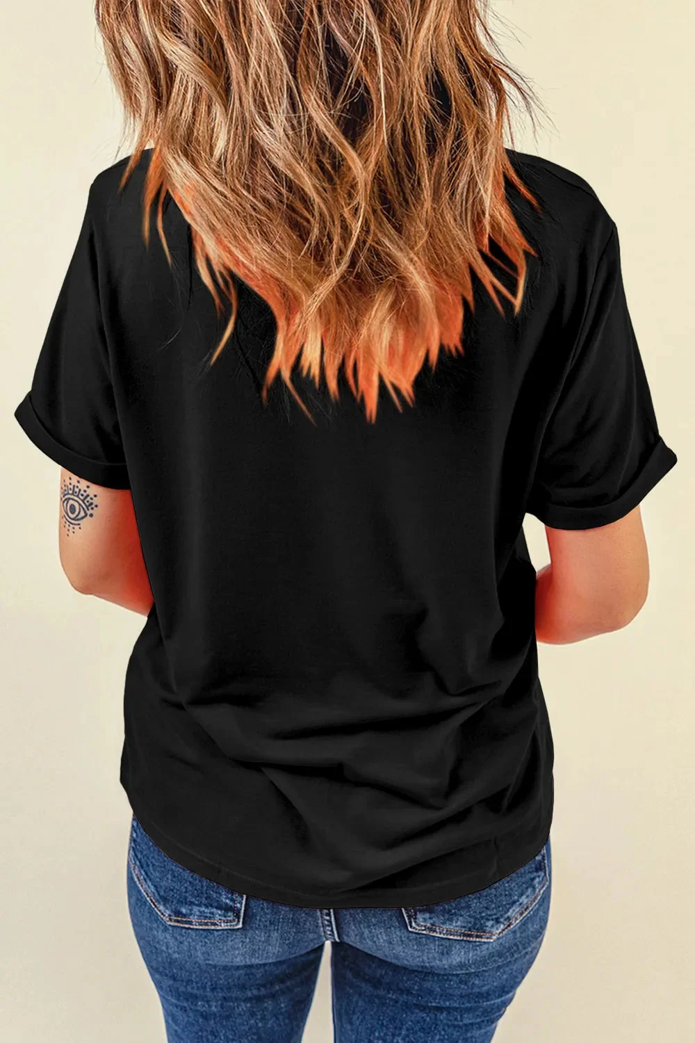 Sparkling Pumpkin Short Sleeve Tee Black