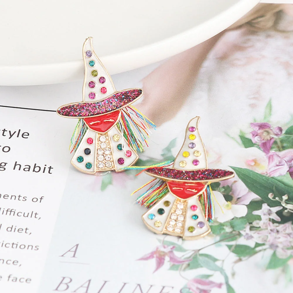 Rhinestone Alloy Fashion Earrings Set