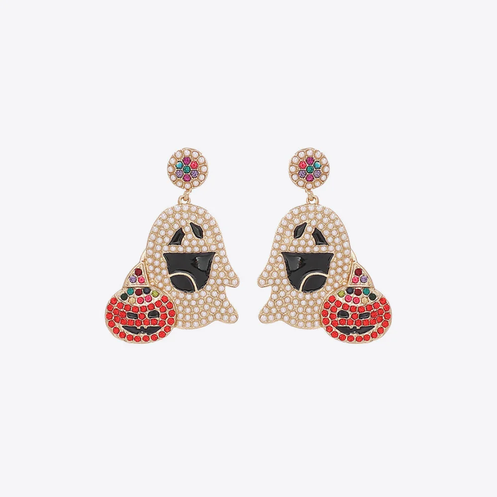 Multicolor Rhinestone Stud Earrings Set