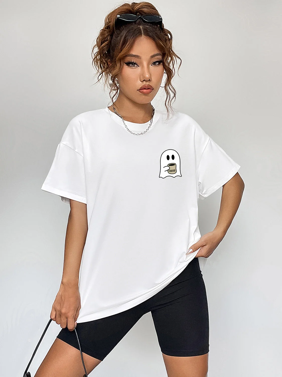 Ghost Graphic Short Sleeve T-Shirt in Various Colors