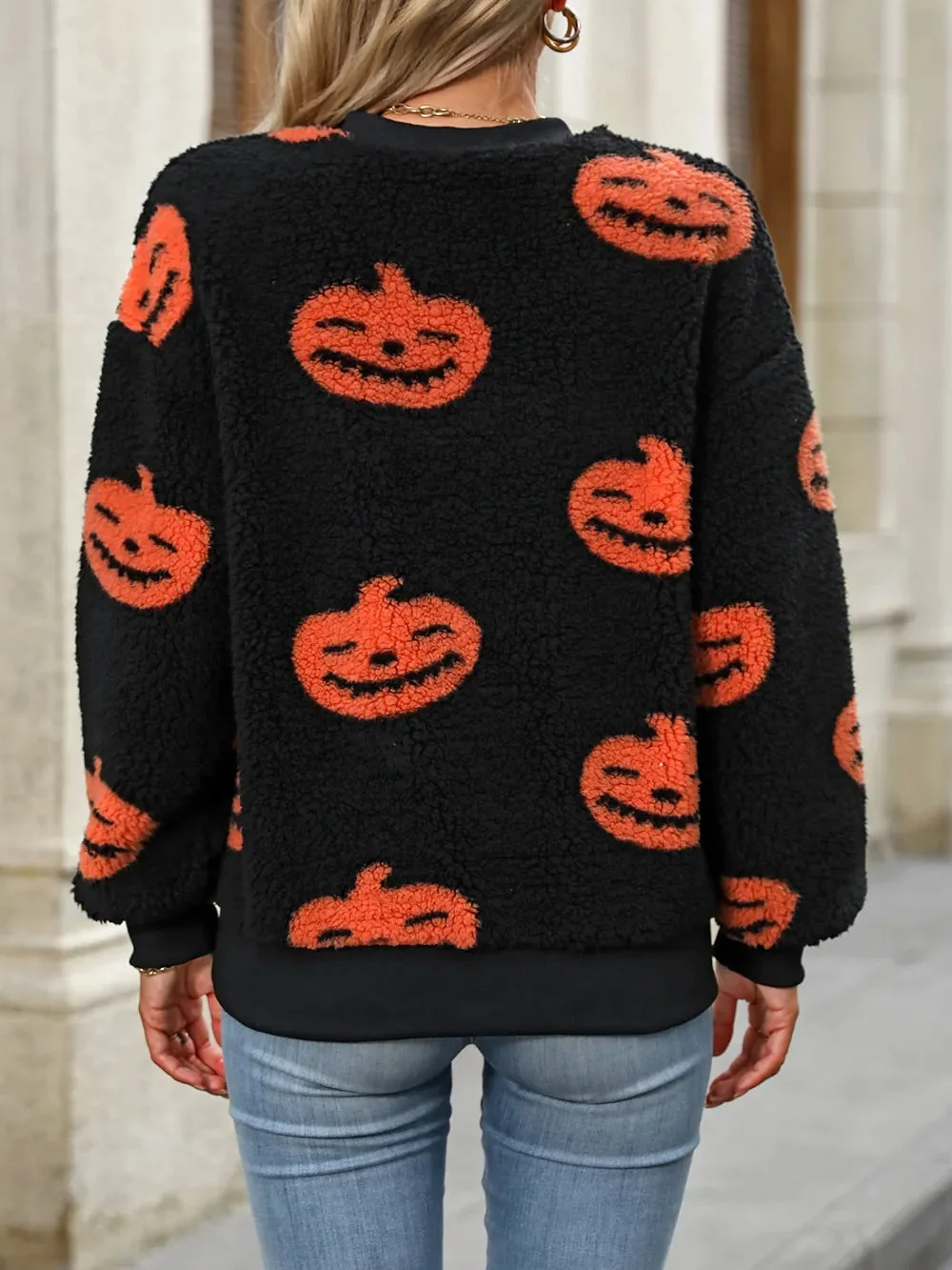 Cozy Orange Knit Relax Fit Sweater