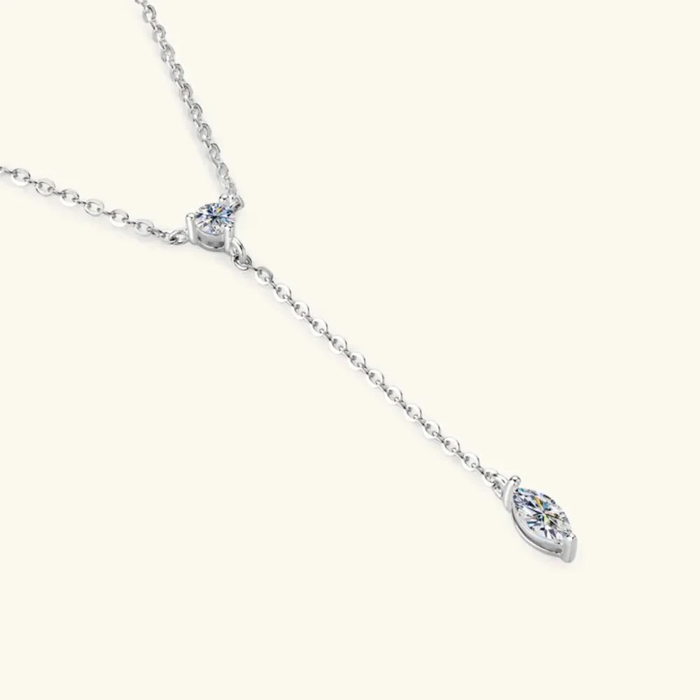 Sterling Silver Moissanite Pendant Necklace