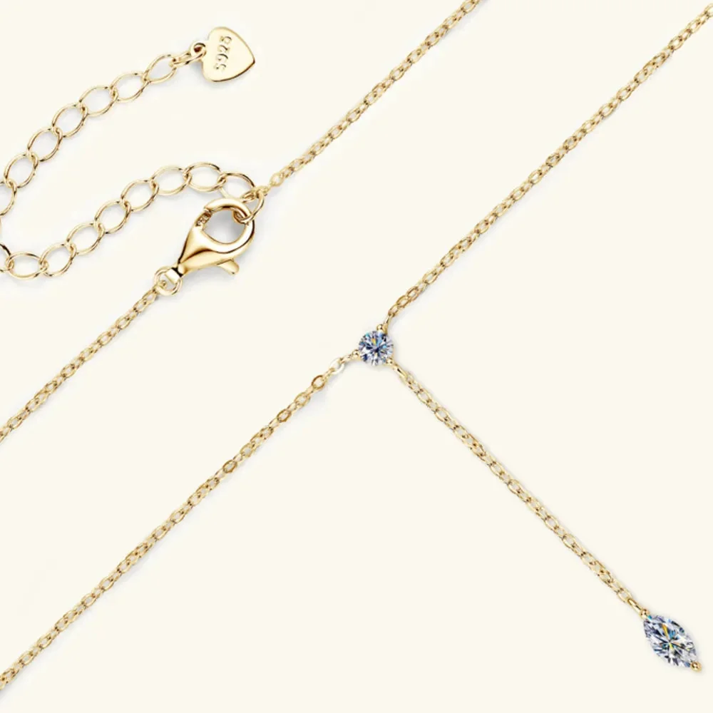 Sterling Silver Moissanite Pendant Necklace
