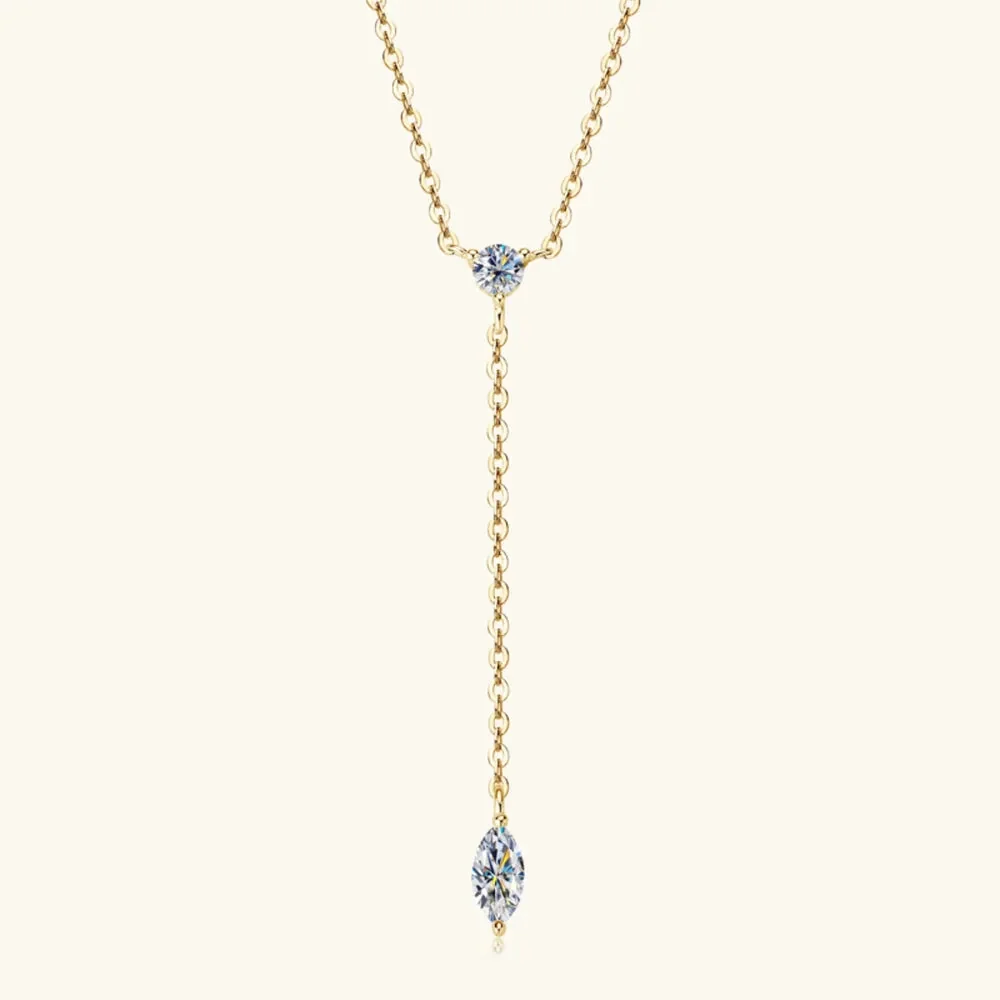 Sterling Silver Moissanite Pendant Necklace