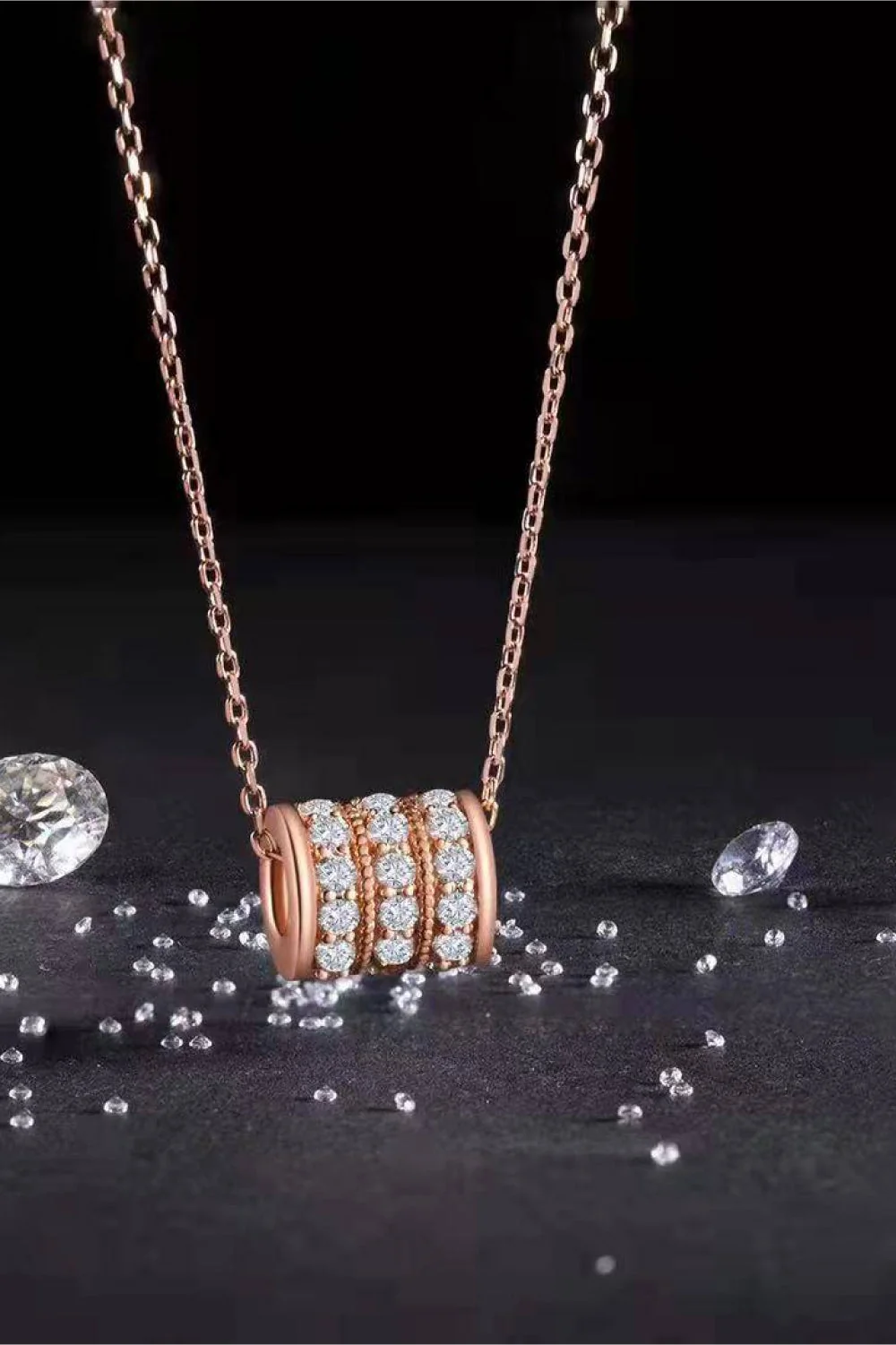 Dainty Moissanite Sterling Silver Necklace