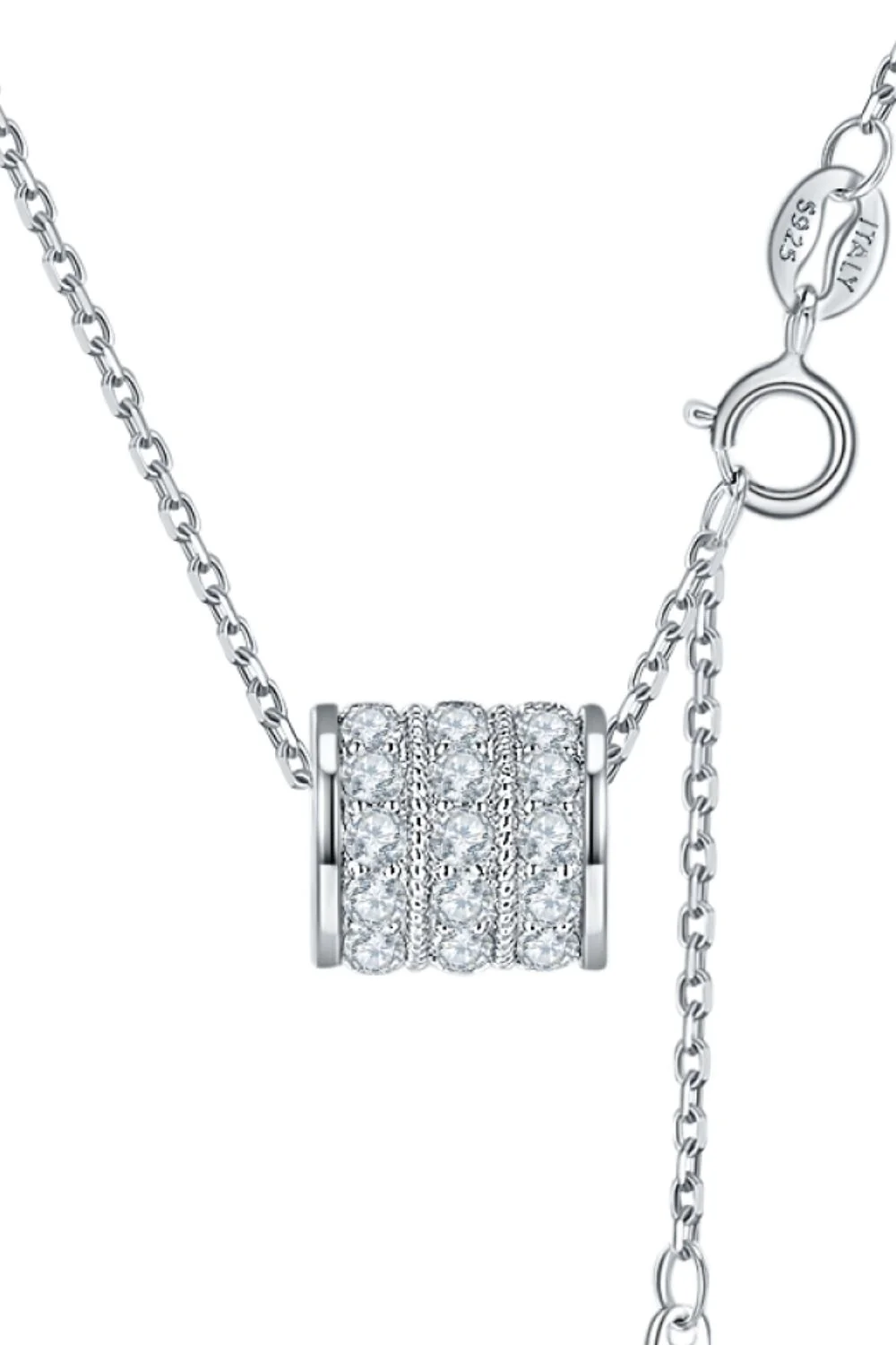 Dainty Moissanite Sterling Silver Necklace