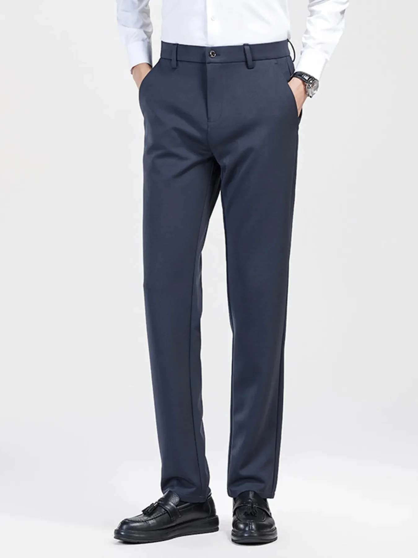 Slim Fit Pocketed Mens Pants in Various Colors